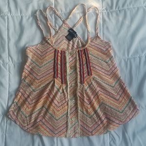 Beaded chevron cami